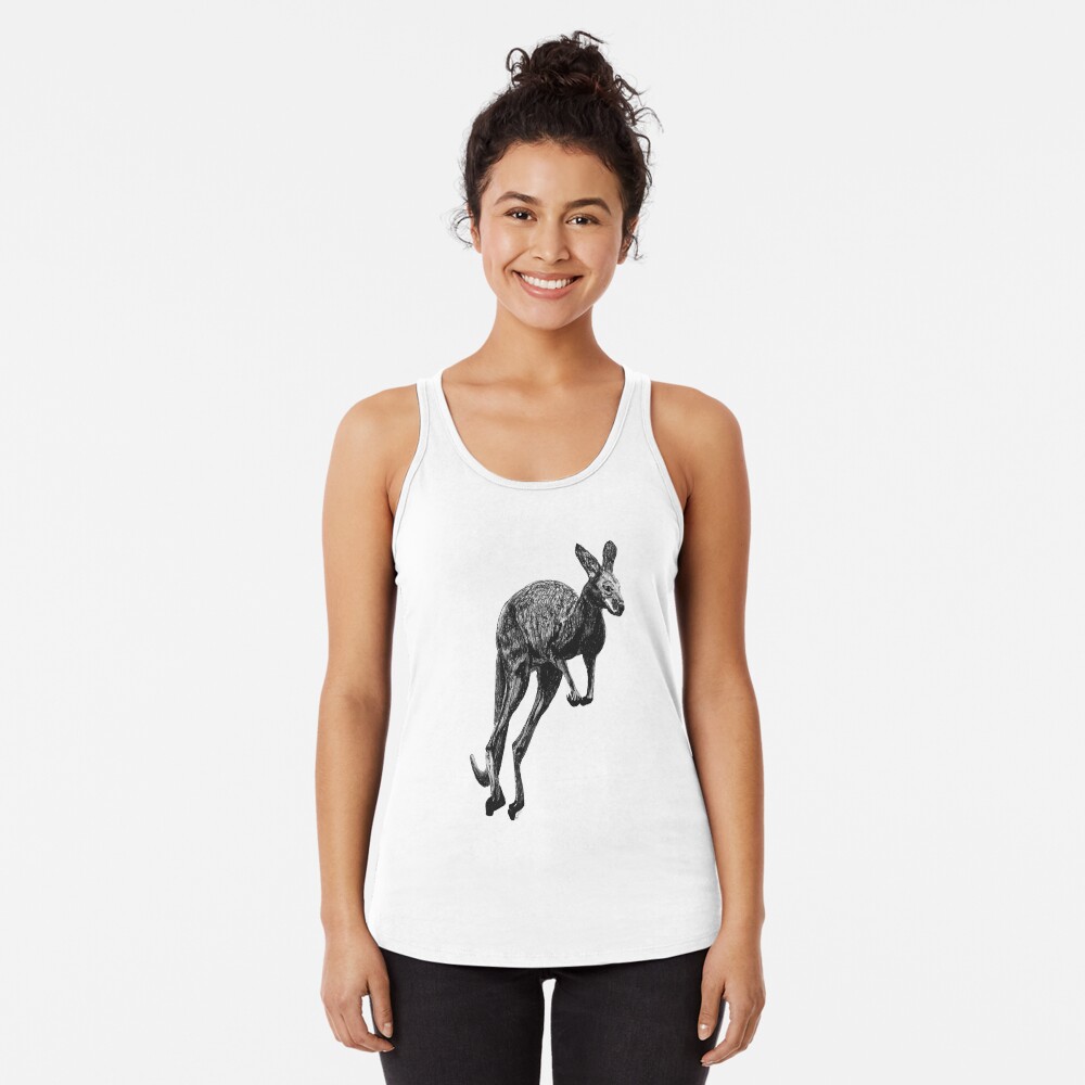 Johnny the Kangaroo Racerback Tank Top