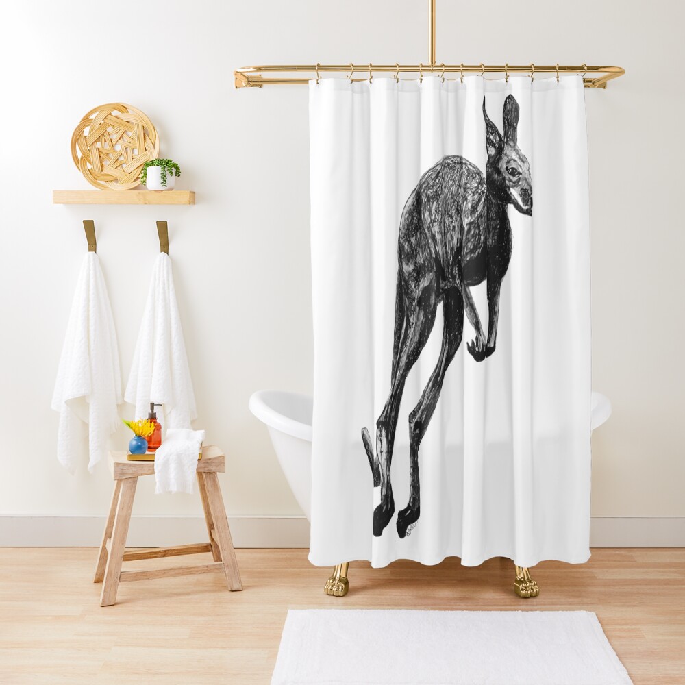 Johnny the Kangaroo Shower Curtain