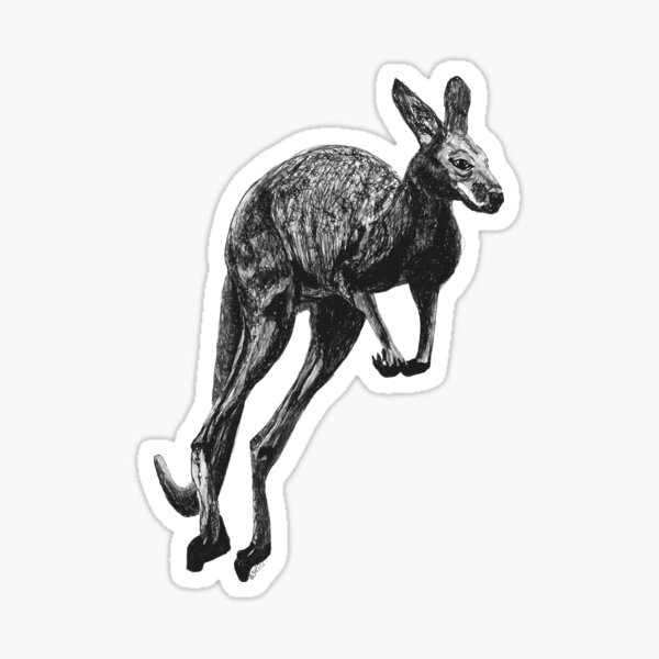 Johnny the Kangaroo Sticker