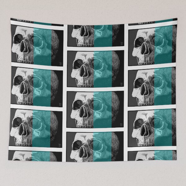 Item preview, Turquoise Skull designed and sold by matlocktheartis.