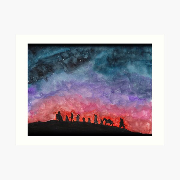 The Road Goes Ever Onward Art Print