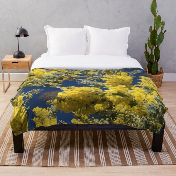 Artikelvorschau, Australischer gelber Flechtblumen-blauer Himmel entworfen und verkauft von MilkAnna.