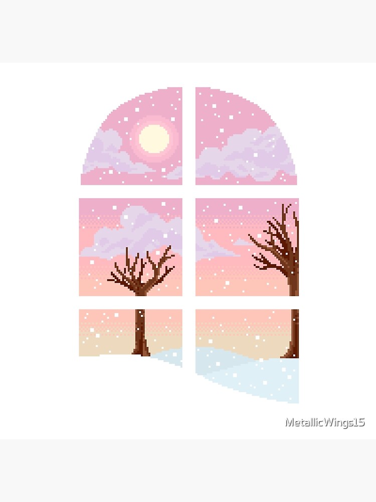 Snowy Window View Art Print for Sale by MetallicWings15