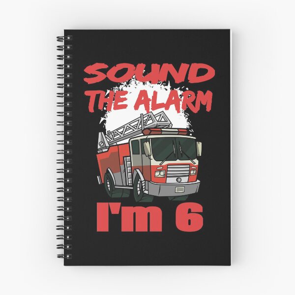 Item preview, Sound The Alarm I'm 6 - Firetruck Birthday product designed and sold by RedmonsDesigns.