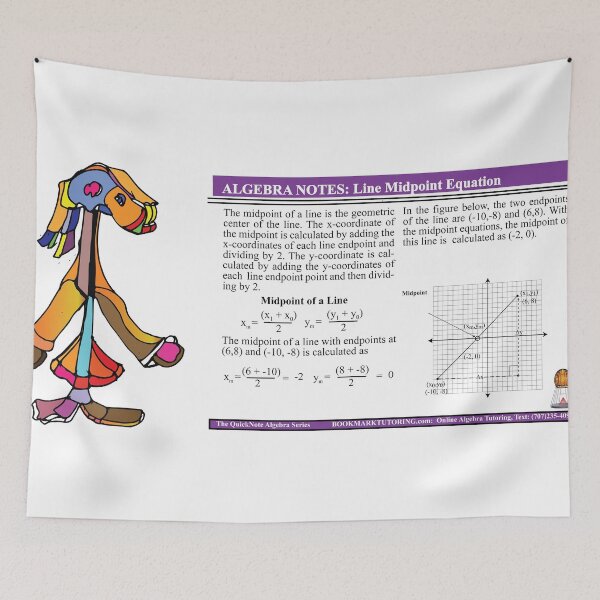 Item preview, Midpoint Formulas Explained: The AlgebraMatrix at Redbubble designed and sold by Mark Stansberry.