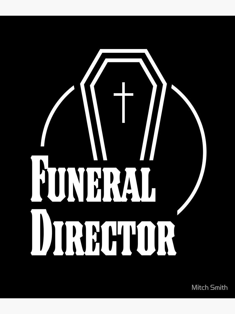 funeral-director-circle-icon-with-casket-poster-by-mitchell525