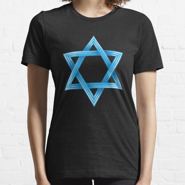 Stylized Blue Star Of David Essential T-Shirt