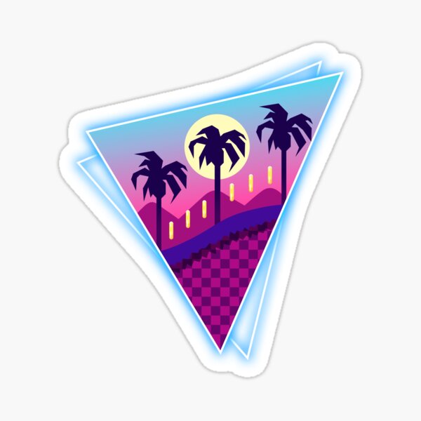 Rings Retro World Sticker