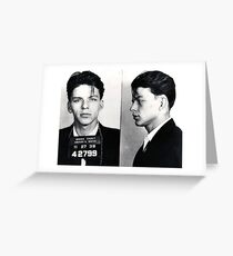 Frank Sinatra Mug Shot Greeting Card