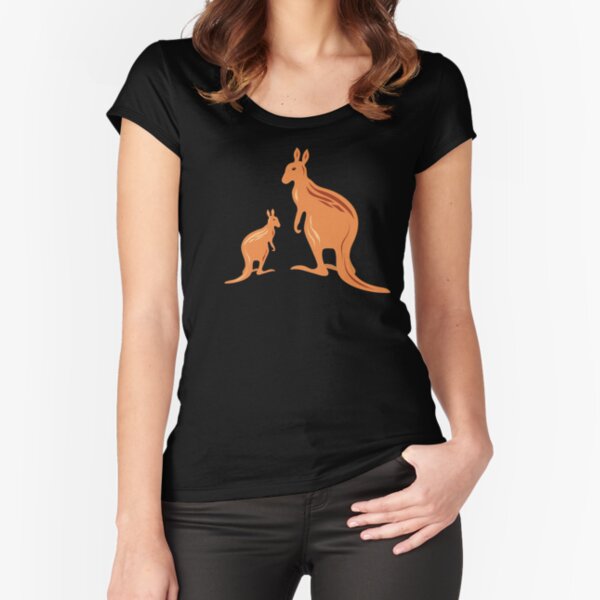 Outback Kangaroos Fitted Scoop T-Shirt