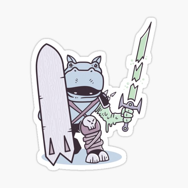 Hippo Crypt Sticker