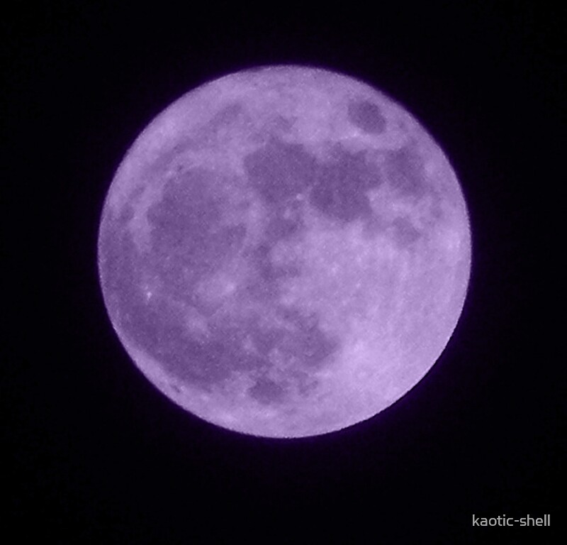 "Purple moon" by kaotic-shell | Redbubble
