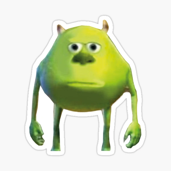 Mike Wazowski meme Sticker by GPCDesign