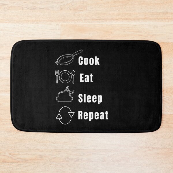 Item preview, Repeat Cook Eat Sleep Job Cooking Catering Foodie Food Pasta Burger Taco Sarcastic Funny Meme Emotional Cute Gift Happy Fun Introvert Geek Hipster Silly Inspirational Motivational Birthday Present designed and sold by EpsilonEridani.