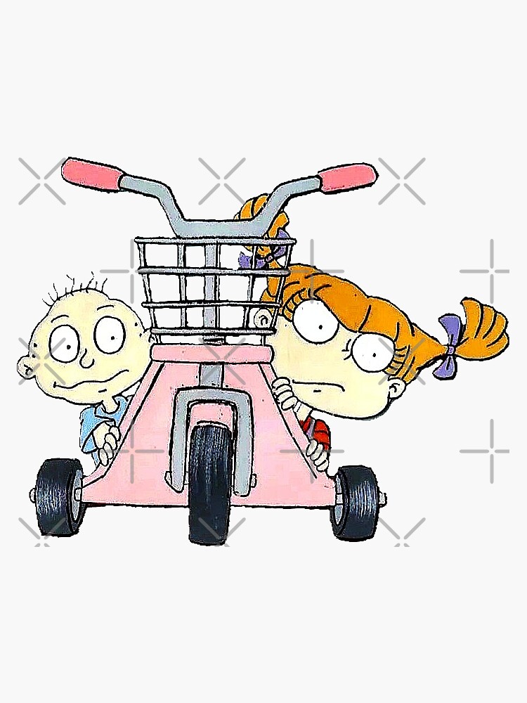 Rugrats Nickelodeon Angelica And Tommy Sticker Sticker By Helgascloset Redbubble 1365