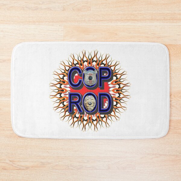 Item preview, COP ROD ( BLUE TYPE ) RED/ORANGE FLAMES, & BADGES designed and sold by CopRod.