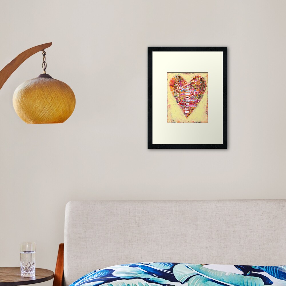 To love another person is to see the face of God. - Victor Hugo Framed Art Print