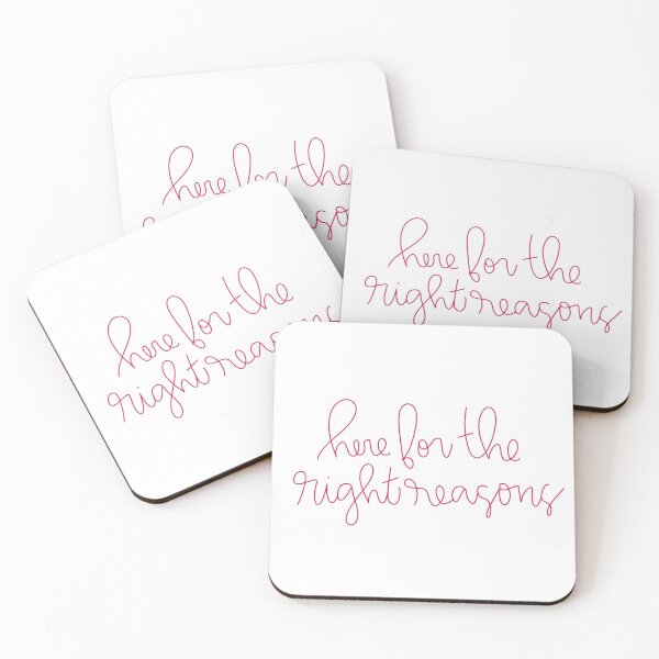 Item preview, Here for the right reasons  designed and sold by winstonandwilla.