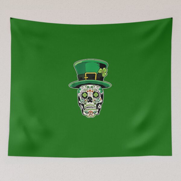 Item preview, Sugar Skull Saint Patricks Day Of Dead designed and sold by zuzinstr.