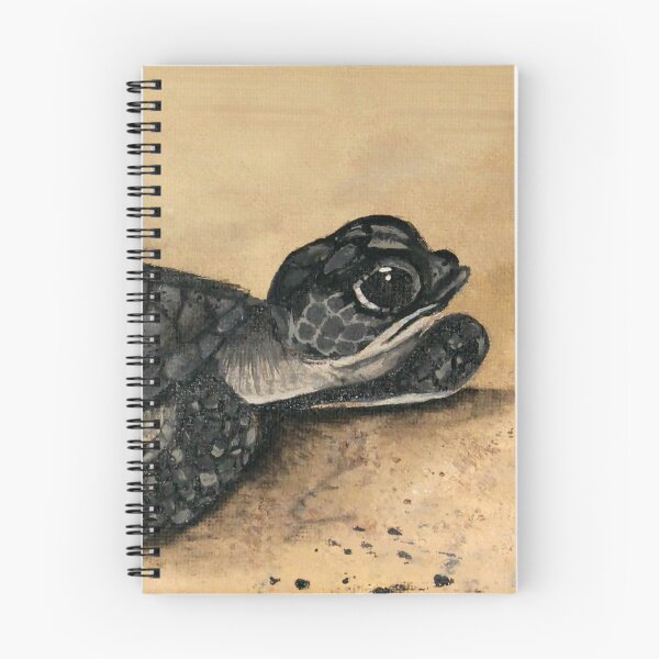 Item preview, Tiny Tim (The Baby Sea Turtle) - acrylic on canvas designed and sold by Pansymade.