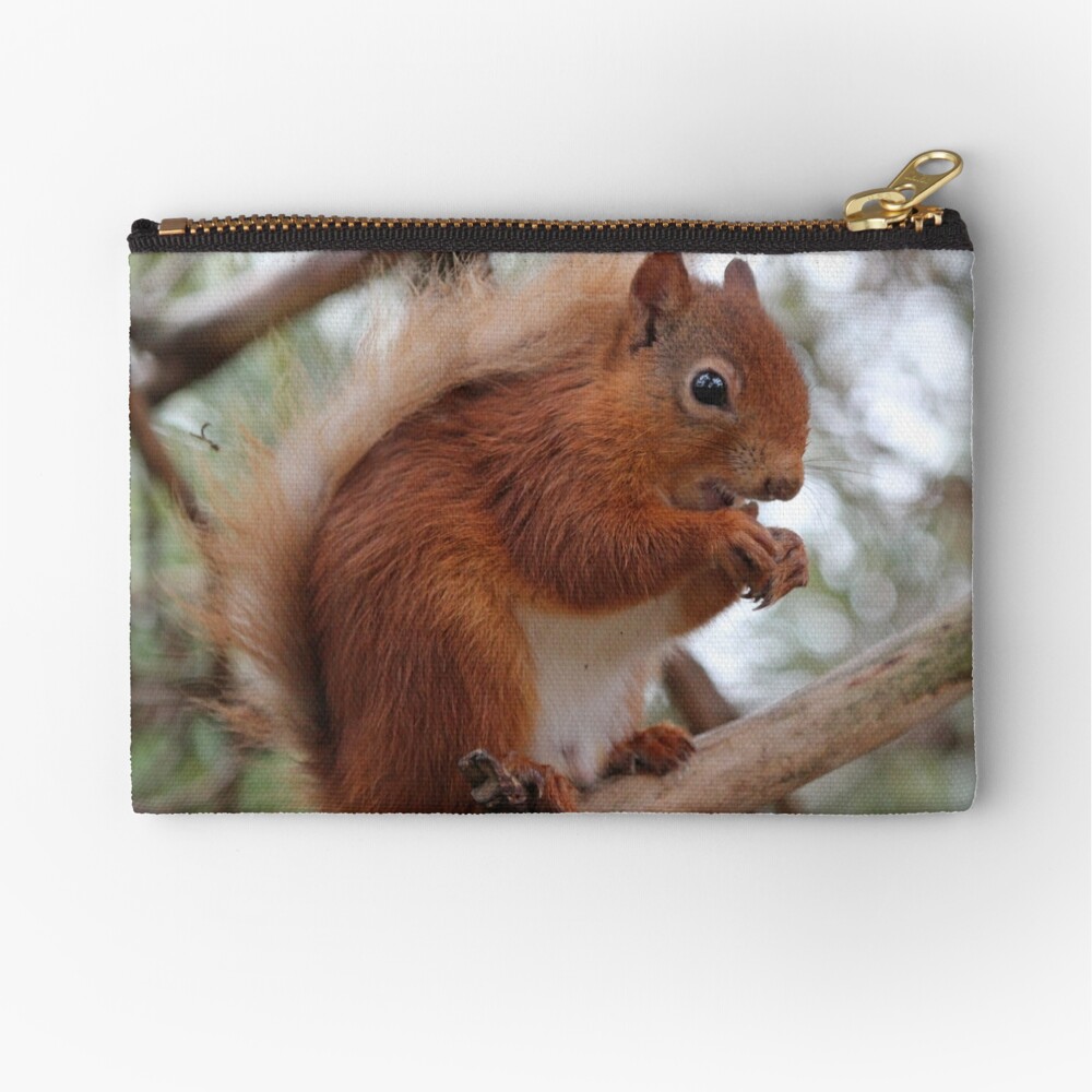 Red squirrel Zipper Pouch