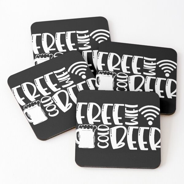 Item preview, Free Wifi and Cold Beer Free wifi Cold Beer designed and sold by Cameronfulton.