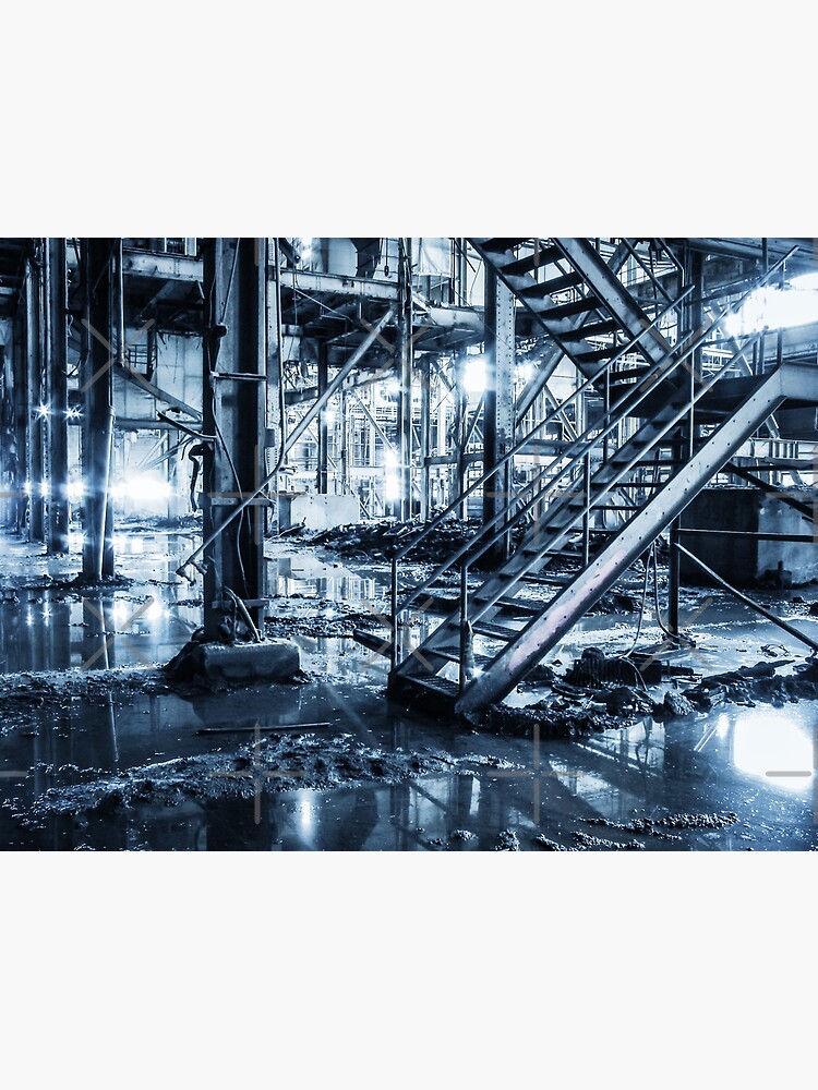 Blue Steel Stairs, Hearn Generating Station, Toronto by kpander