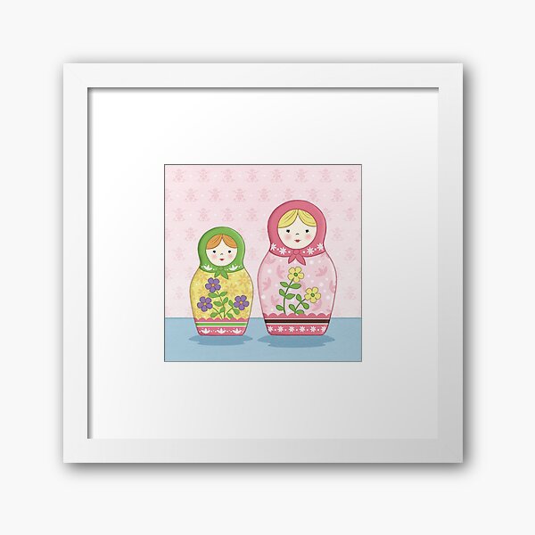 Matryoshka Sisters Framed Art Print