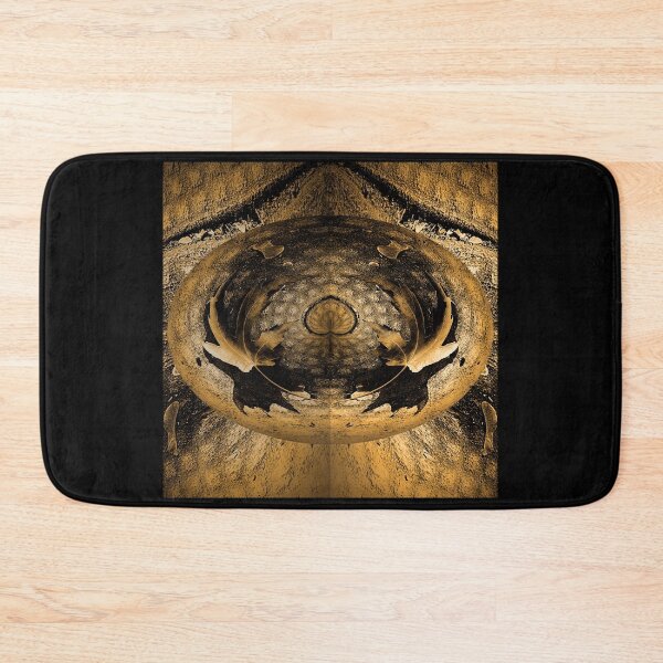 Item preview, Abstract ocher leaves in oval with heart designed and sold by Astralia.