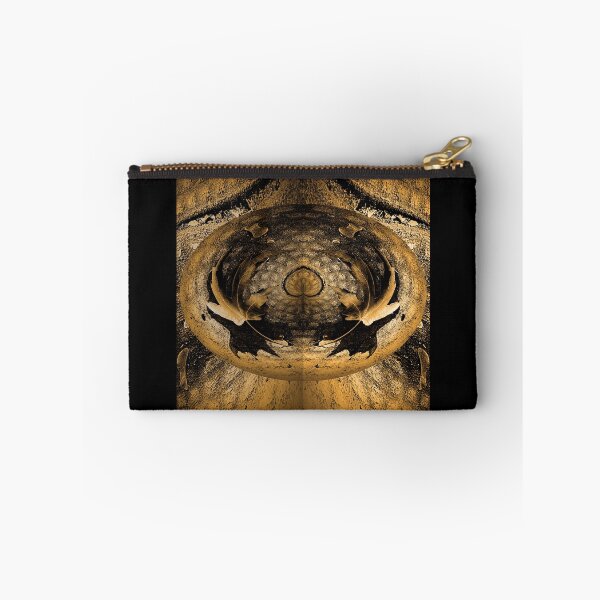 Item preview, Abstract ocher leaves in oval with heart designed and sold by Astralia.