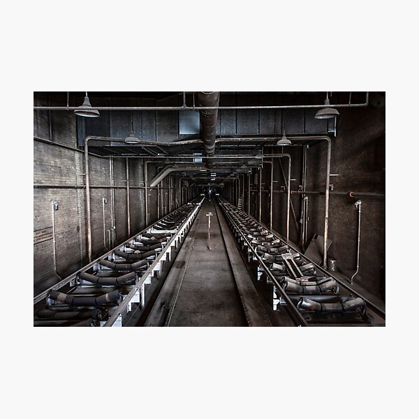 Coal Conveyor Belt Tunnel, Hearn Generating Station, Toronto Photographic Print