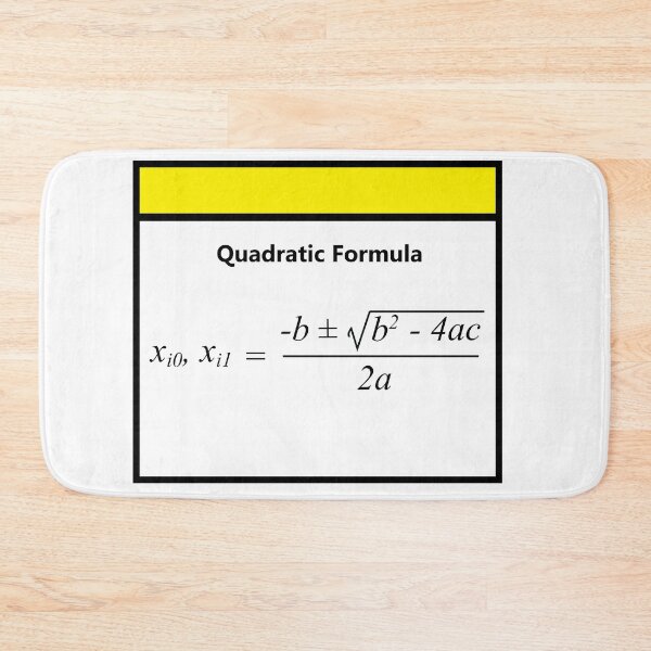 Item preview, Quadratic Formula: The AlgebraMatrix at Redbubble designed and sold by Mark Stansberry.