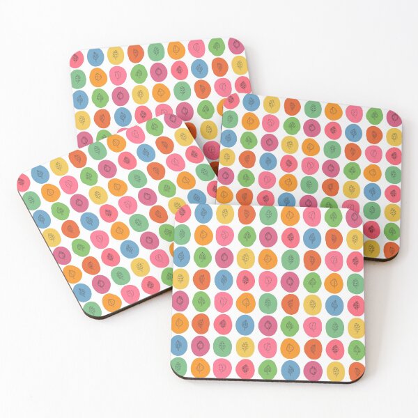 Item preview, Leaf Blobs Pattern in Vibrant Colors designed and sold by PaisleyMcNoodle.