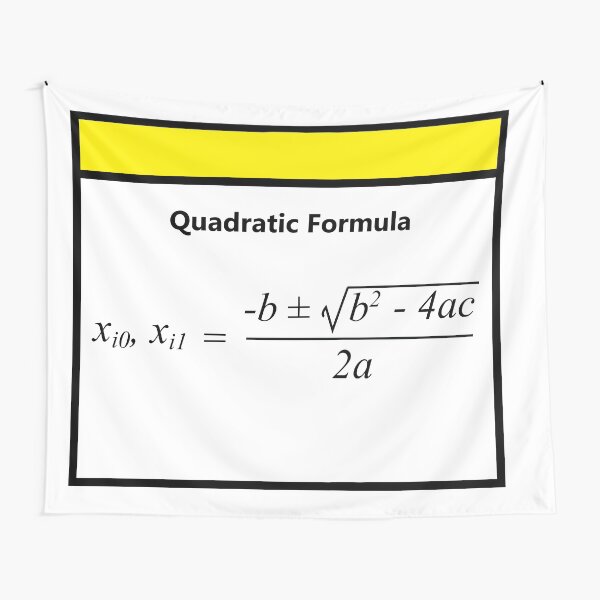 Artikel-Vorschau von Quadratische Formel: Die AlgebraMatrix bei Redbubble, designt und verkauft von Mark Stansberry.