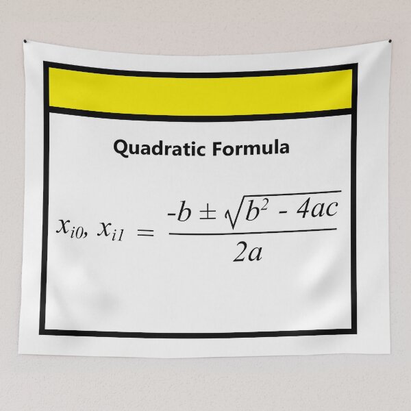 Item preview, Quadratic Formula: The AlgebraMatrix at Redbubble designed and sold by Mark Stansberry.
