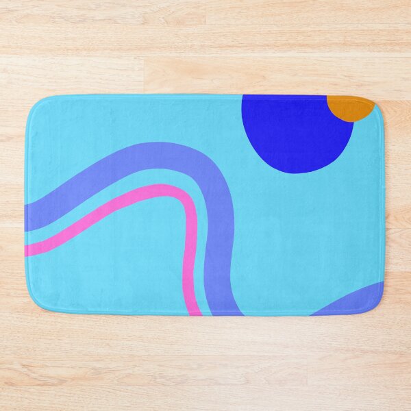 Item preview, Composition 3 - Blue with Waves and Blue Circle designed and sold by passionatelyem.