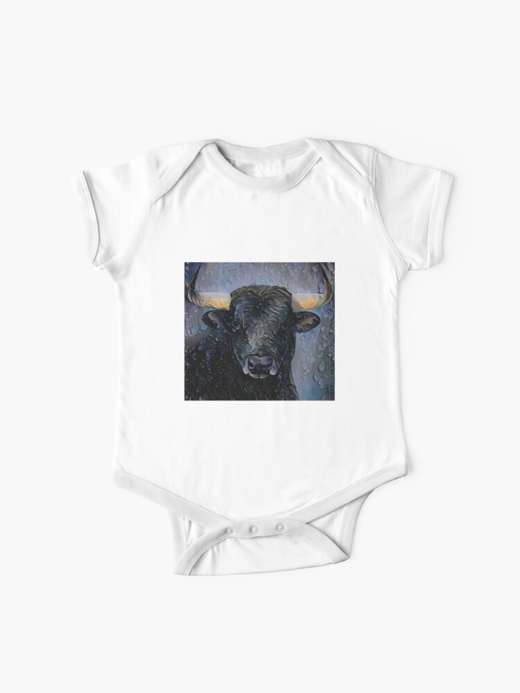 Body Para Bebe Black Bull Toro Negro Cara Toro Bull Face Taureau Noir Taureau Corrida De Salomitata Redbubble