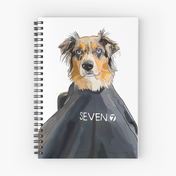 Item preview, Australian Shepherd in salon chair designed and sold by Kaylen Dailey.