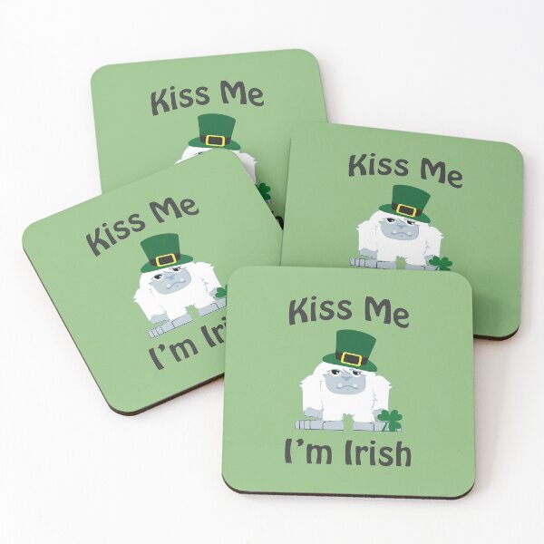 Item preview, Kiss Me I'm Irish Leprechaun Yeti designed and sold by Hedgie Designs.