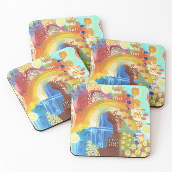 Item preview, Colourful Abstract Fantasy Landscape designed and sold by Deb Webb.