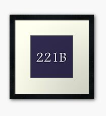 221B - Sherlock Holmes Framed Print