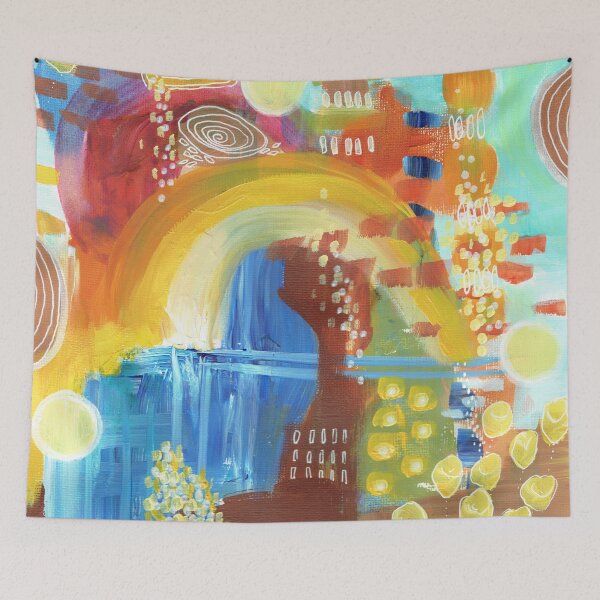 Item preview, Colourful Abstract Fantasy Landscape designed and sold by Deb Webb.