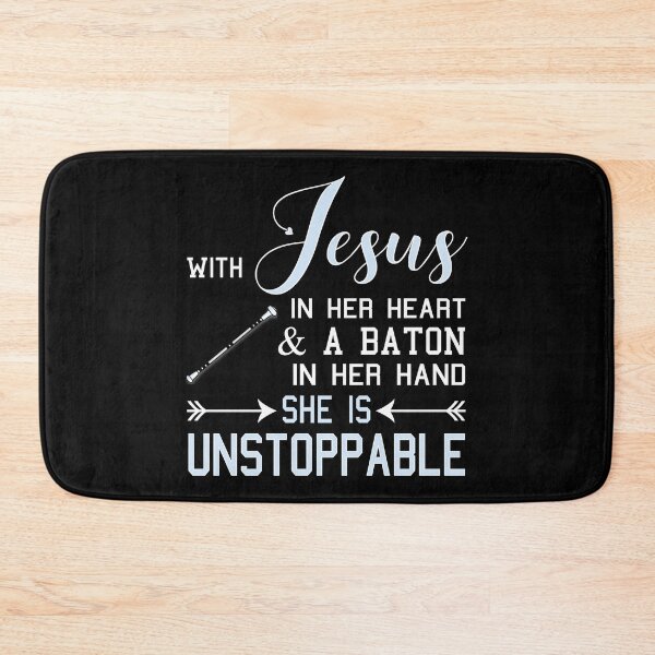 Item preview, With Jesus In Her Heart & A Baton In Hand She Is Unstoppable product designed and sold by nikkidawn74.