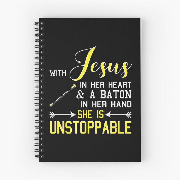 Item preview, With Jesus In Her Heart & A Baton In Hand She Is Unstoppable graphic designed and sold by nikkidawn74.