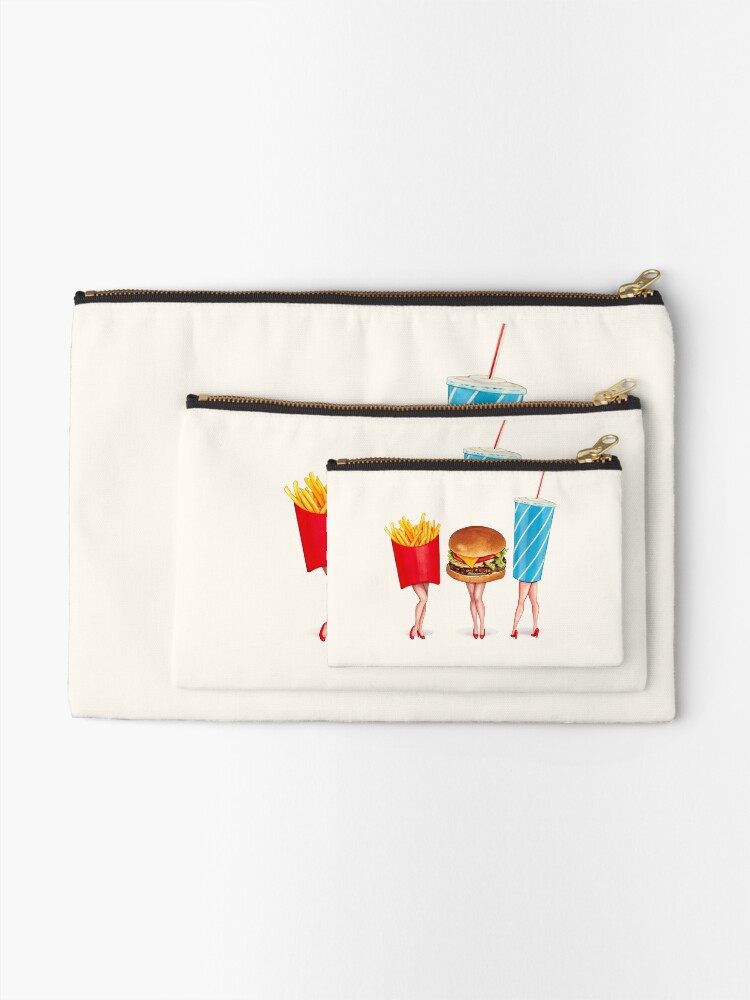 Alternate view of Combo Meal Pin-Ups Zipper Pouch
