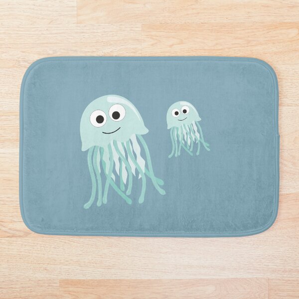Cute cartoon Jellyfish Bath Mat