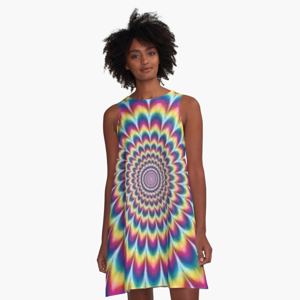 Psychedelic Art A-Line Dress