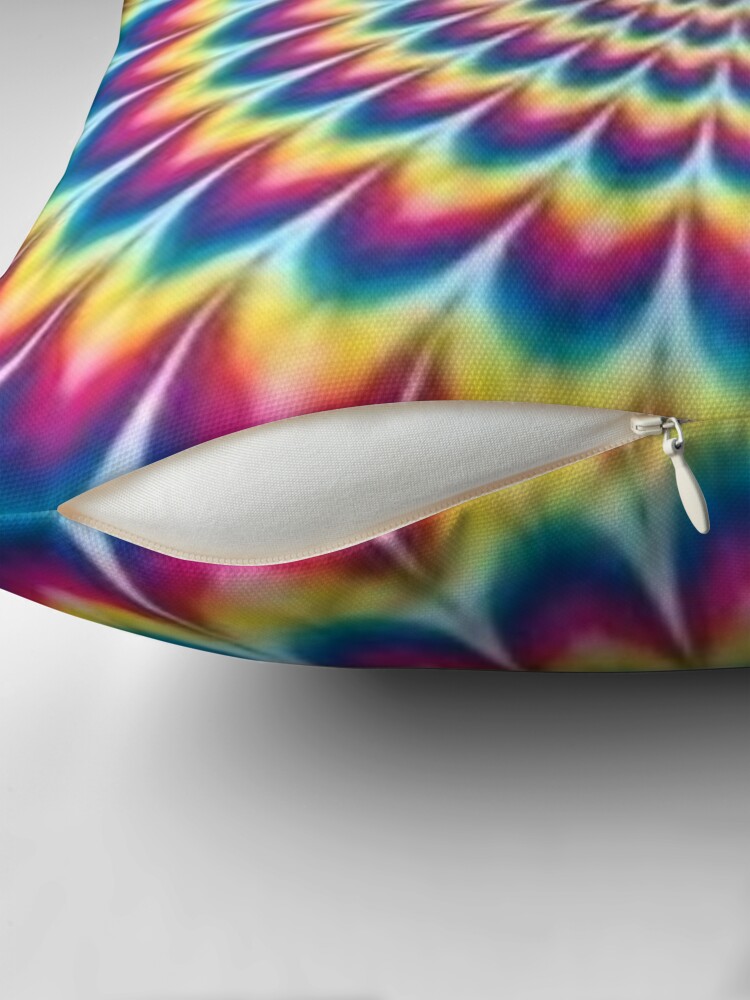 Alternate view of Psychedelic Art Throw Pillow