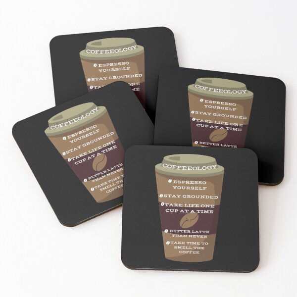 Item preview, Coffeeology/ Espresso Yourself/ Stay Grounded/ Take Life One Of A Cup At A Time/ Better Latte Than Never/ Take Time To Smell The Coffee designed and sold by RivalUnchanined.