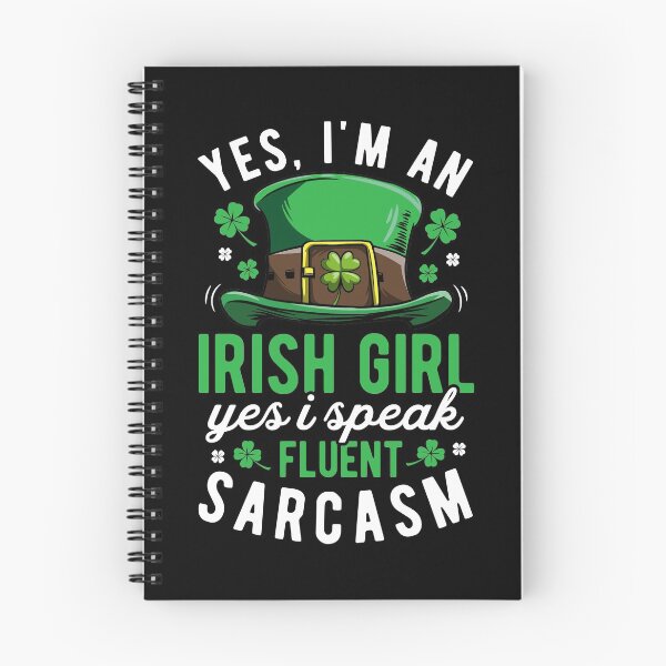 Item preview, Yes I'm an Irish Girl I Speak Fluent Sarcasm St Patricks Day T Shirt For Girls Kids Women designed and sold by LiqueGifts.